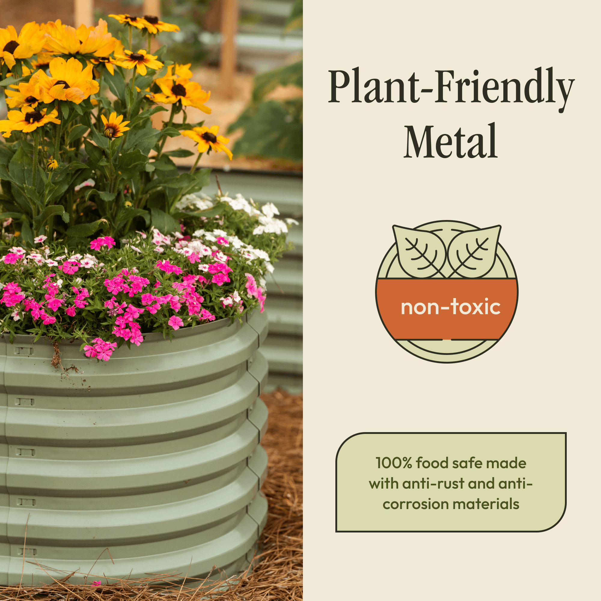 Raised Garden Bed – Durable Outdoor Planter Box for Vegetables, Herbs & Flowers